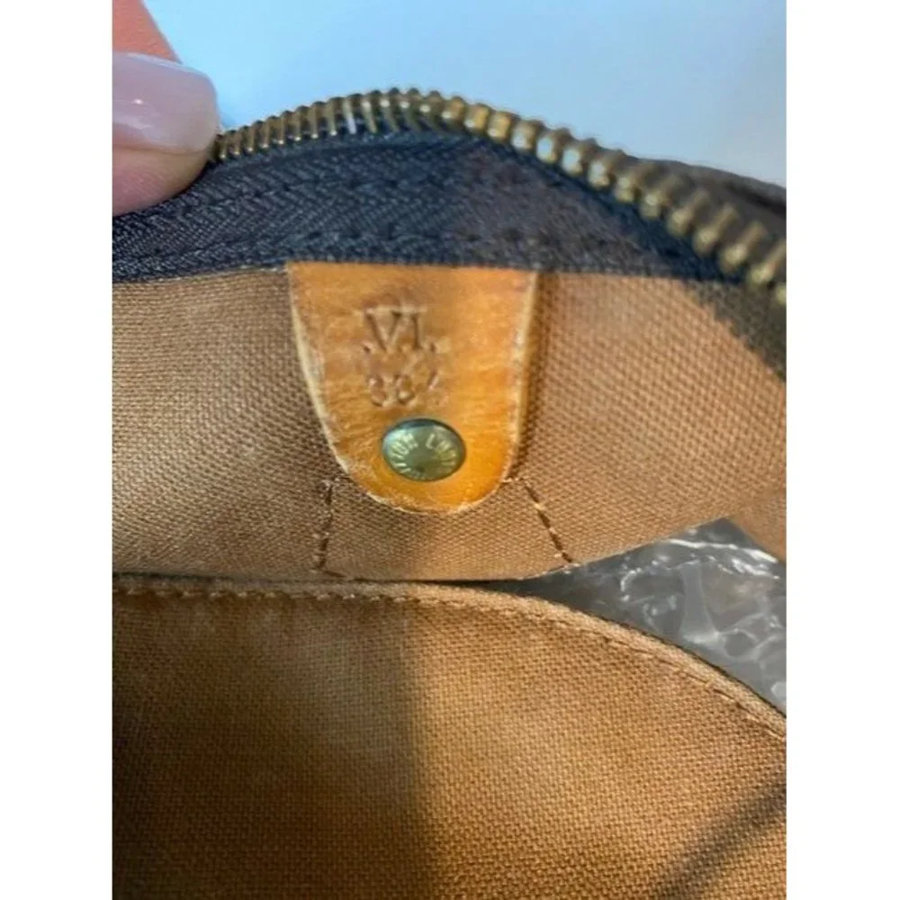 Louis Vuitton Speedy 40 Vintage Brown Monogram Canvas Tote